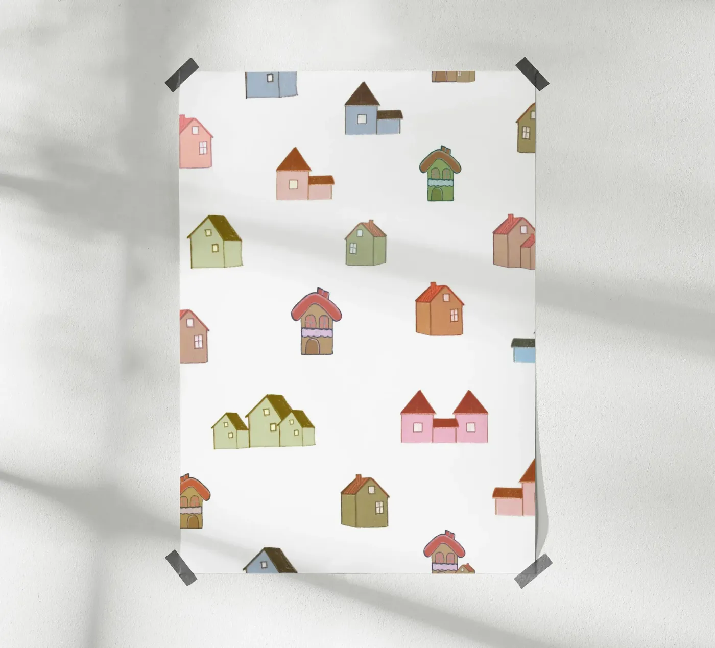 modello di case multiple poster da gulsengunel