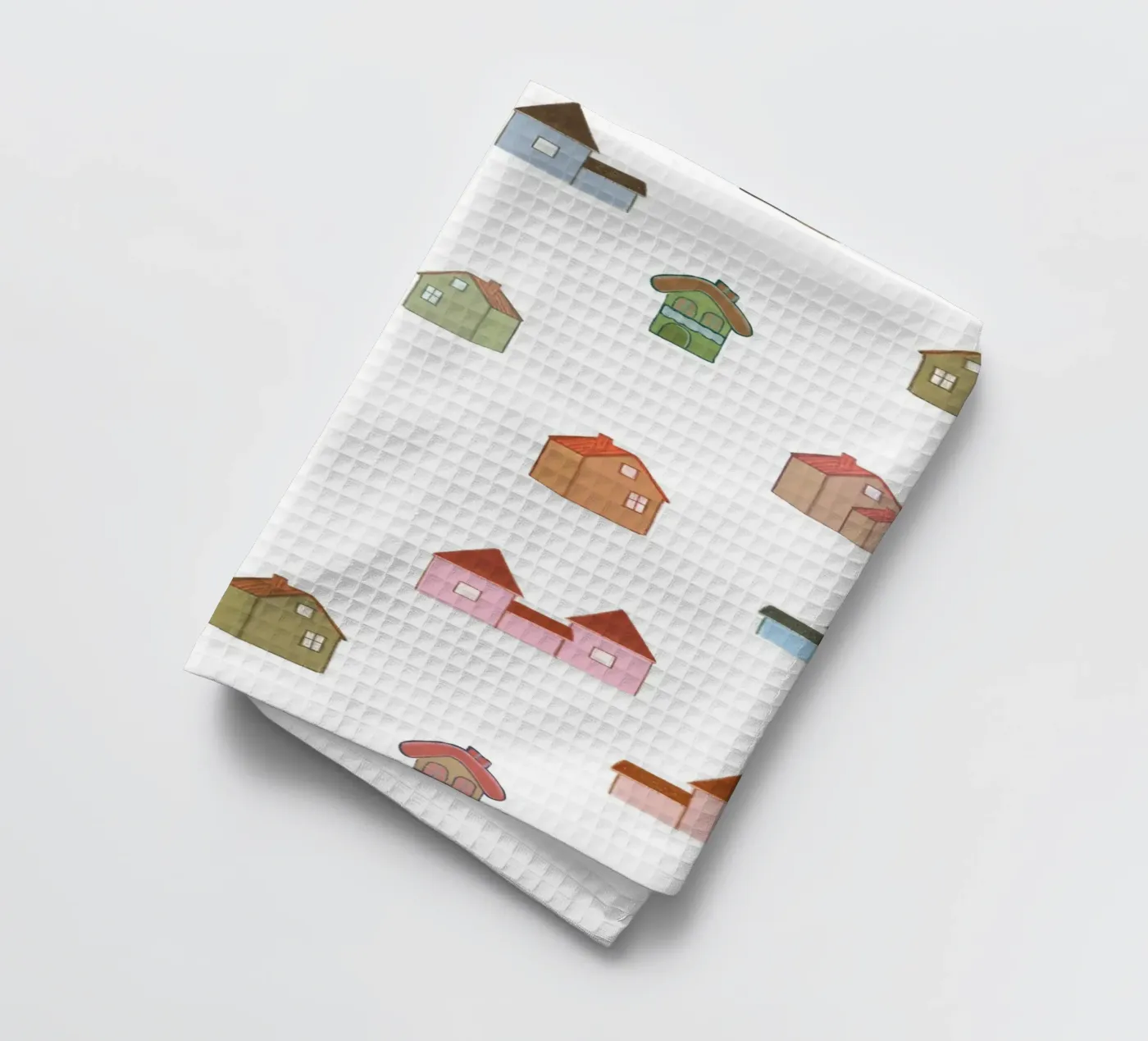 multiple houses pattern torchon de gulsengunel