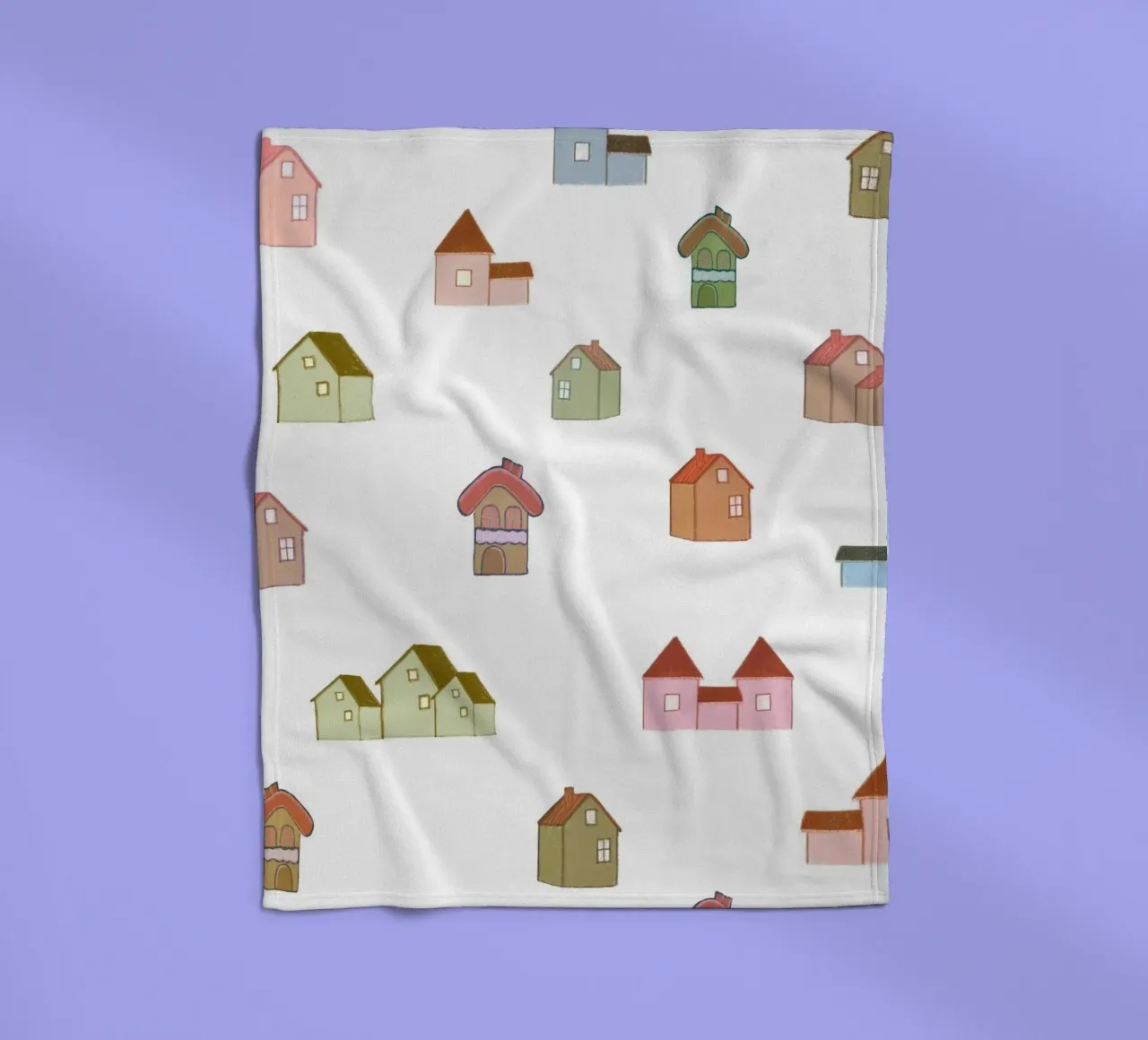 modello di case multiple coperta in pile da gulsengunel