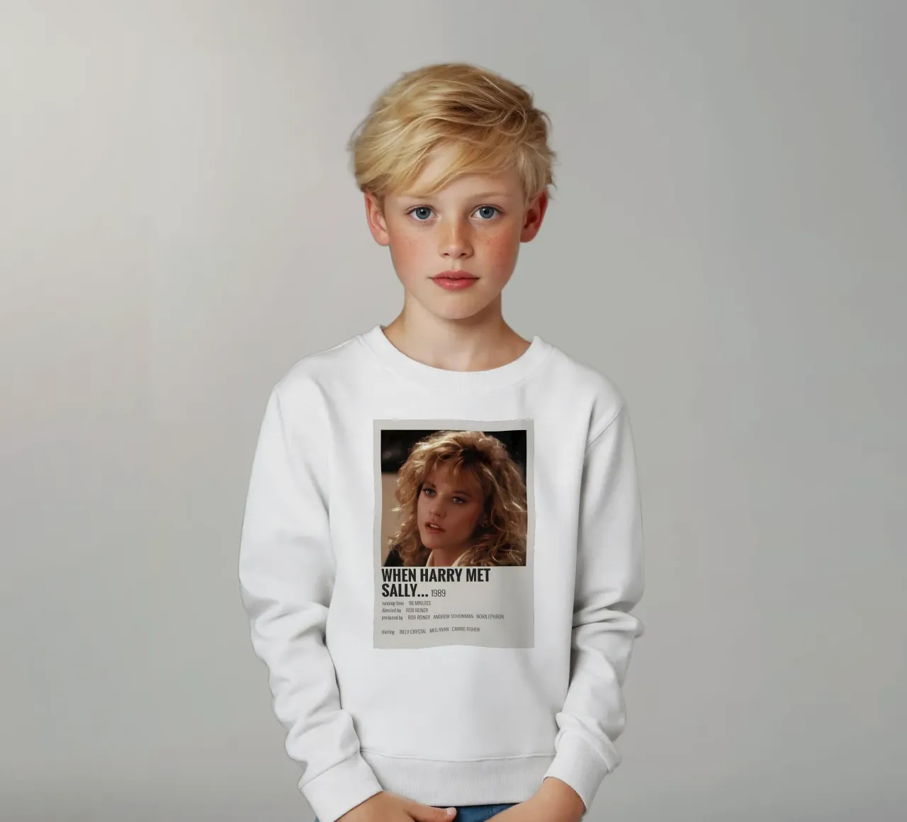 WHEN HARRY MET SALLY 1989 felpa bambino da MVFminimalist