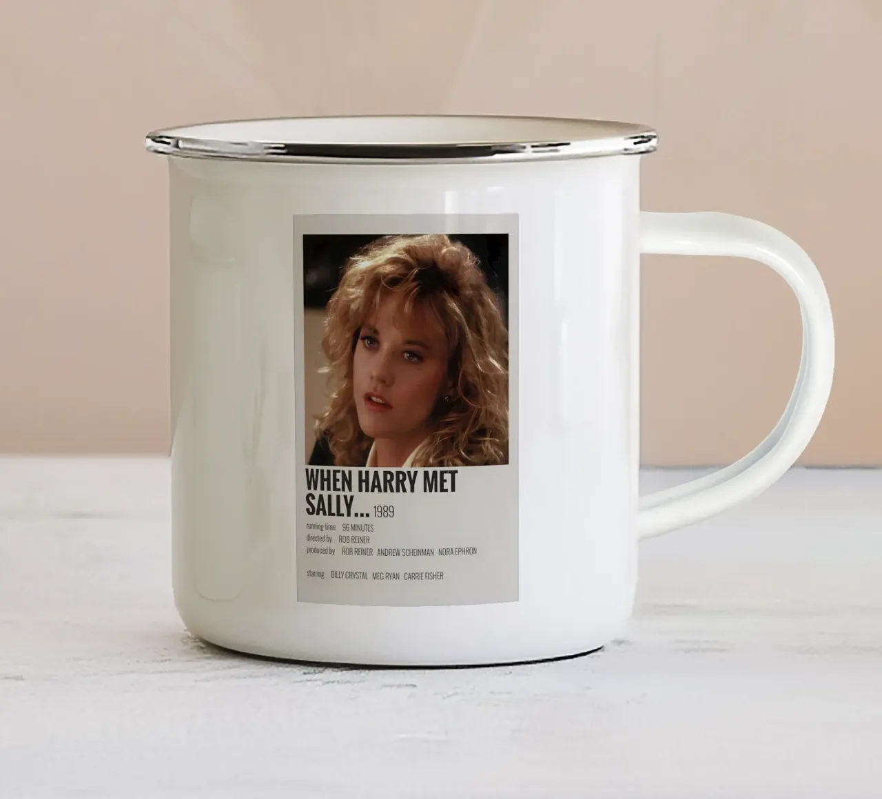 WHEN HARRY MET SALLY 1989 tazza in smalto da MVFminimalist