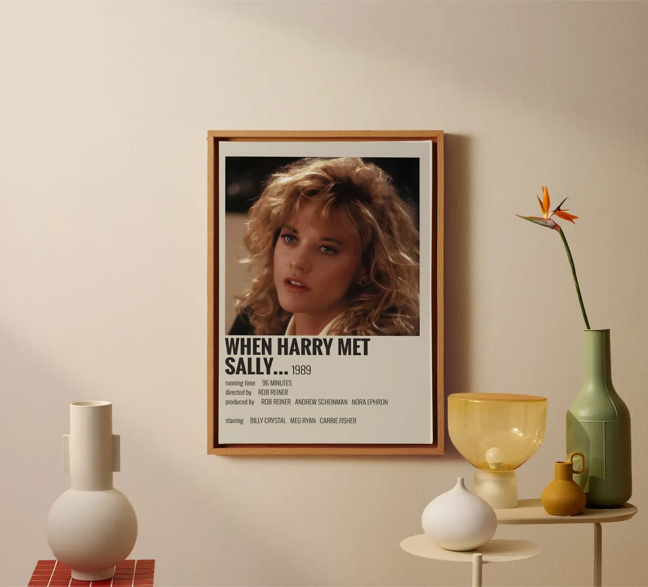 WHEN HARRY MET SALLY 1989 tela con Cornice a cassetta da MVFminimalist