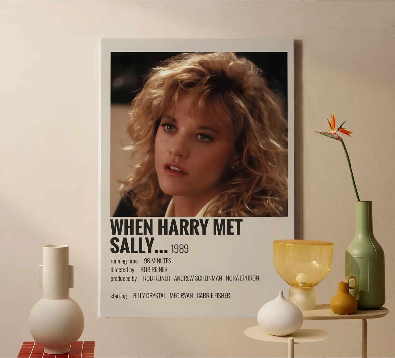 WHEN HARRY MET SALLY 1989 tela con Cornice a cassetta da MVFminimalist