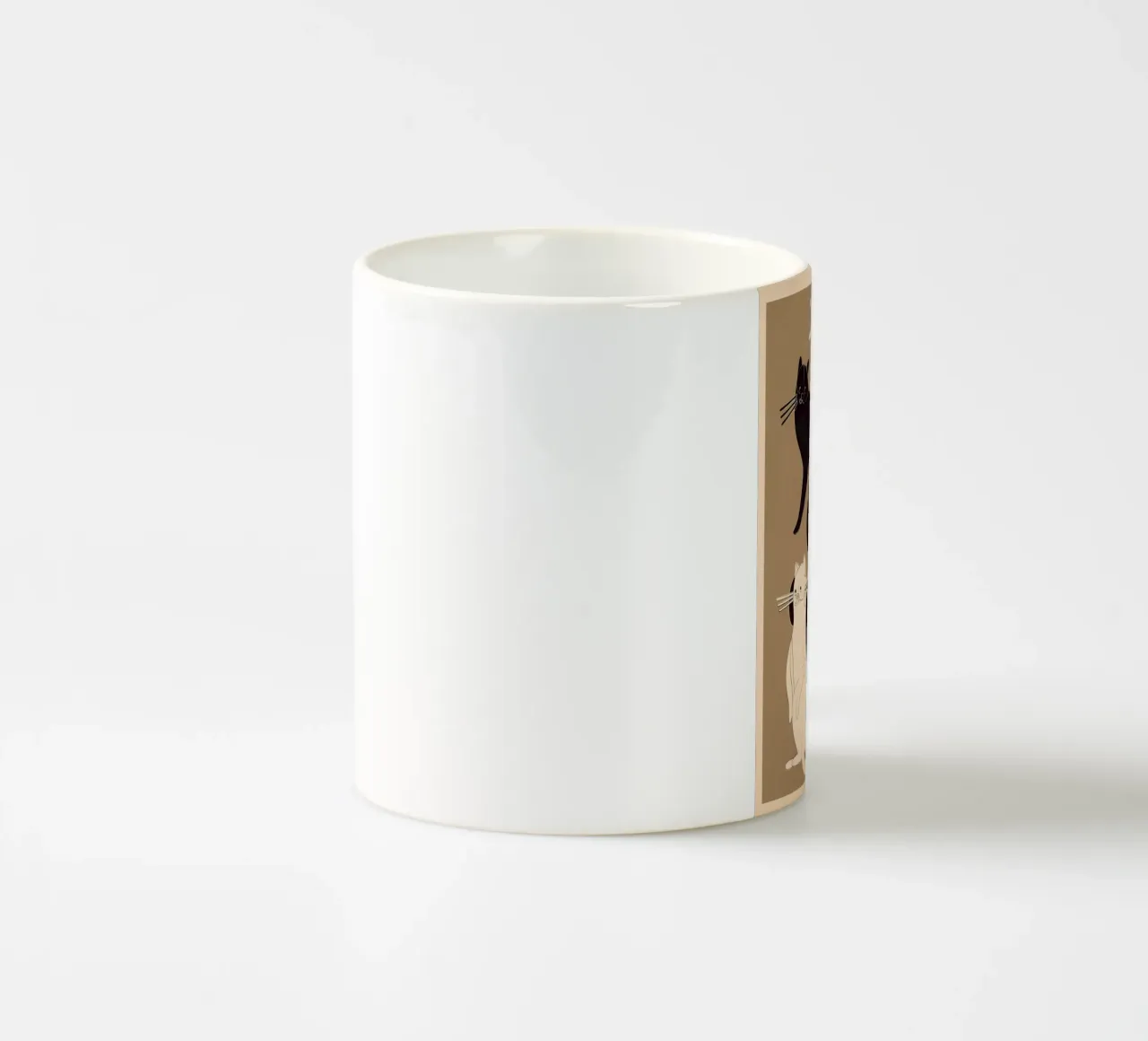 Minimal Abstract Cats 5 tazza in ceramica da cityart