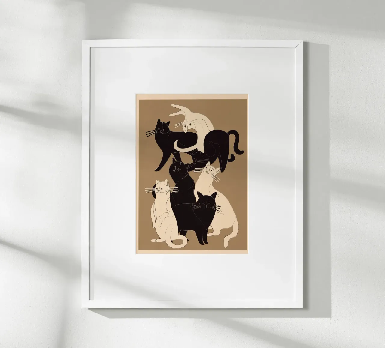 Minimal Abstract Cats 5 carta hahnemühle da cityart