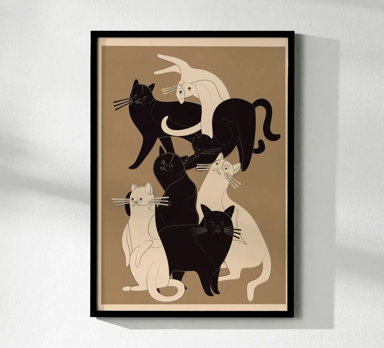 Minimal Abstract Cats 5 carta hahnemühle da cityart