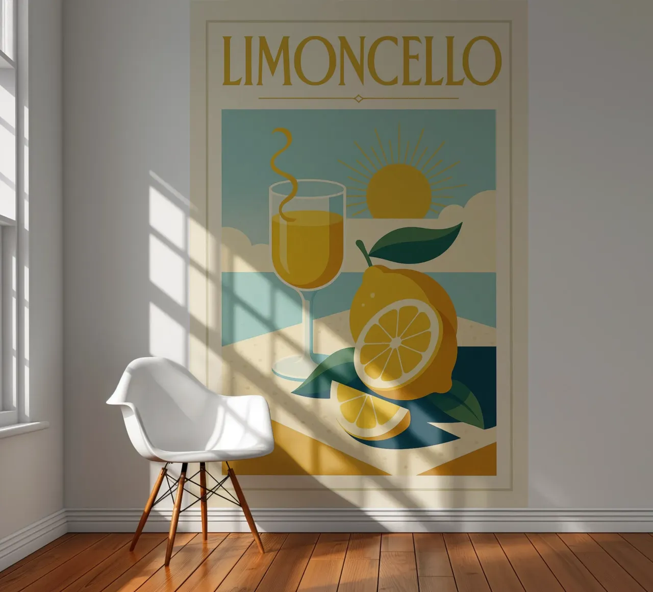 Limoncello – Le Soleil en Bouteille papier peint photo de Boissons - Affiches & posters - Retro