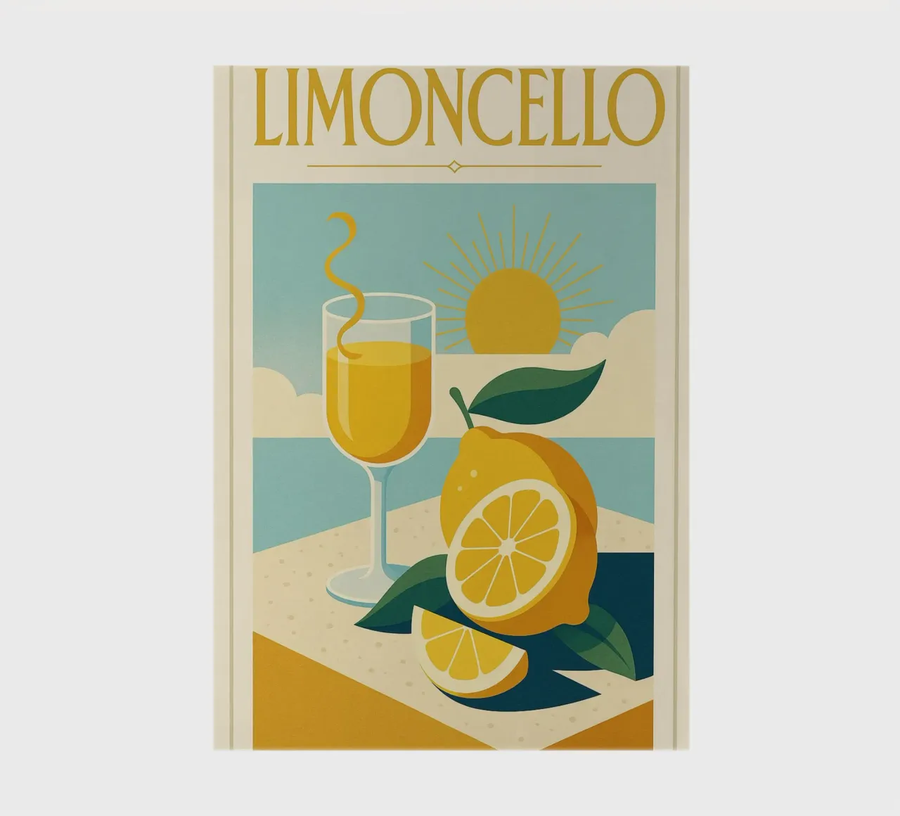 Limoncello - The Sun in a Bottle notebook by Boissons - Affiches & posters - Retro