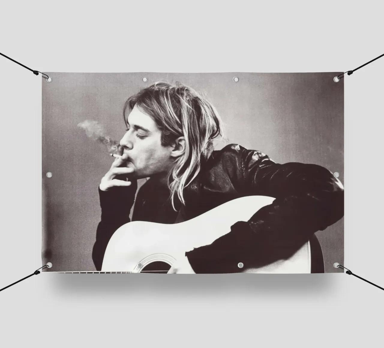 Kurt Cobain Playing Guitar telo in pvc da Has Fab