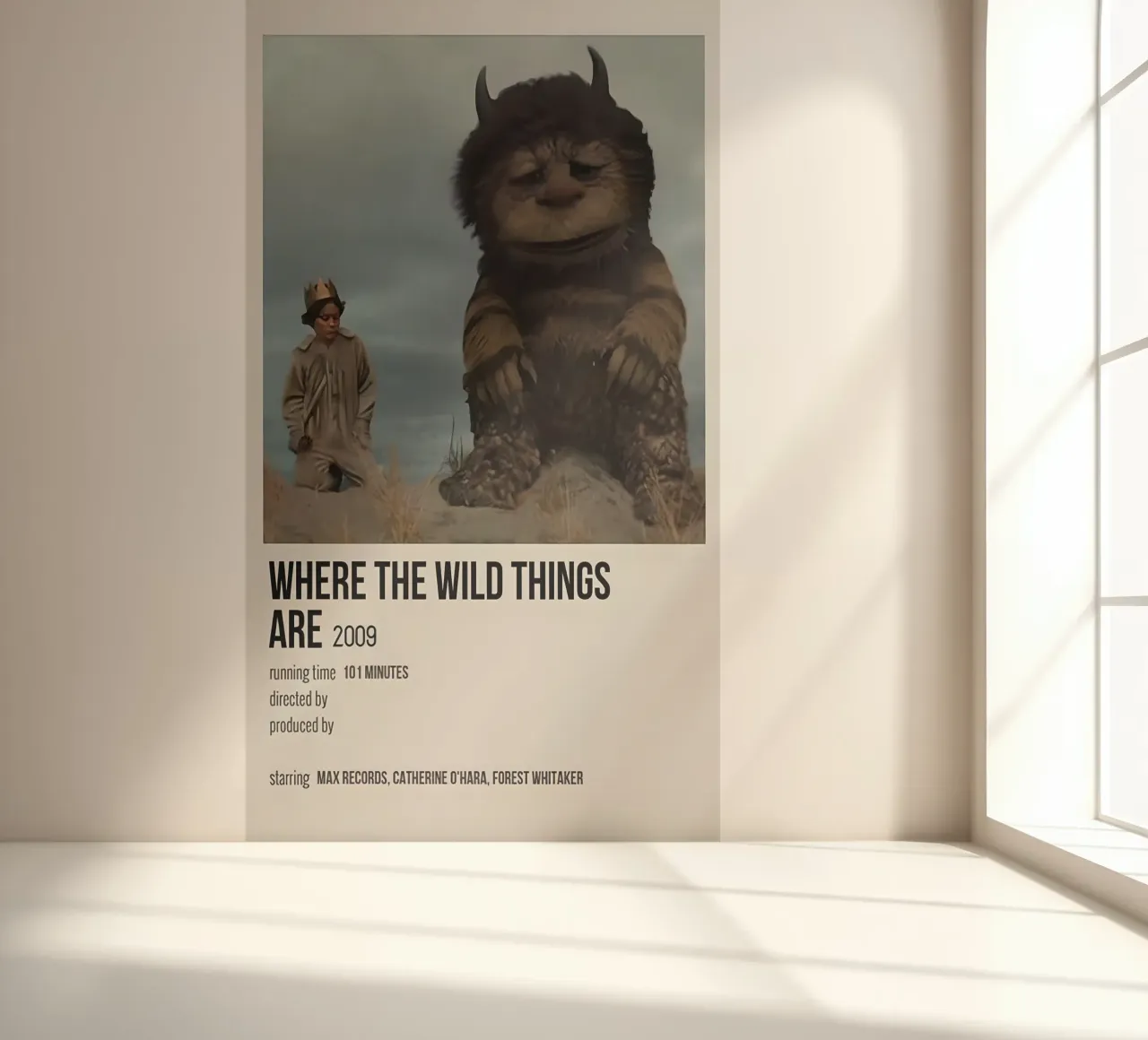 WHERE THE WILD THINGS ARE 2009 Fototapete von MVFminimalist