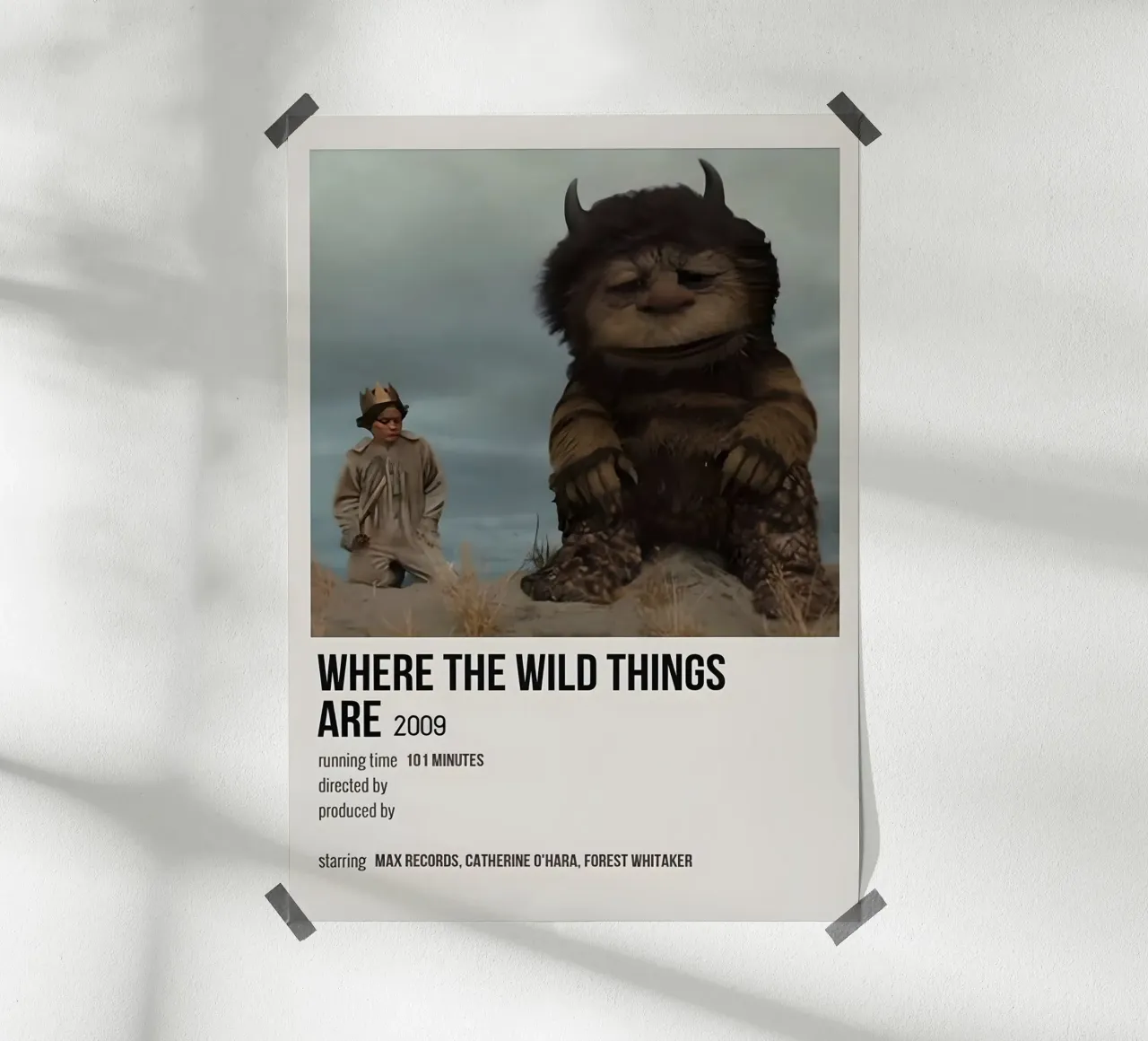 WHERE THE WILD THINGS ARE 2009 carta hahnemühle da MVFminimalist