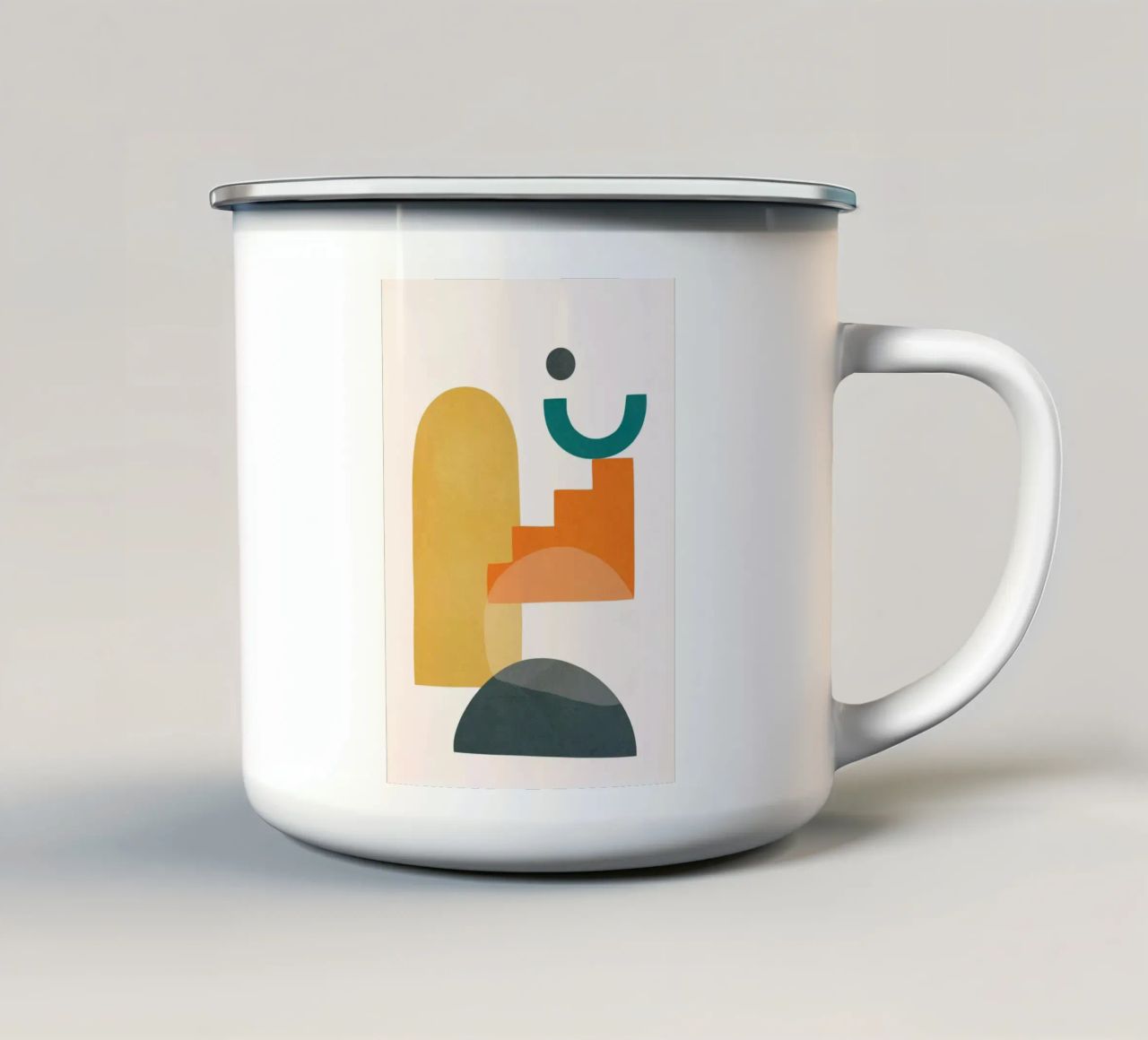 Playful Geometry 03 tazza in smalto da Flow Line