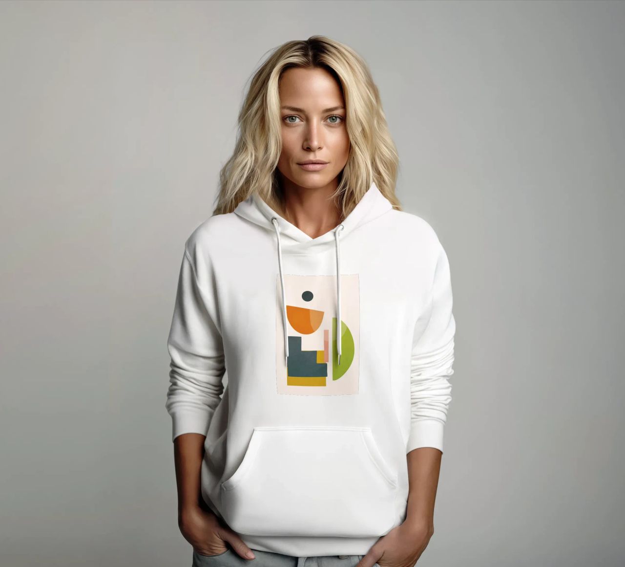 Playful Geometry 05 felpa con cappuccio da Flow Line