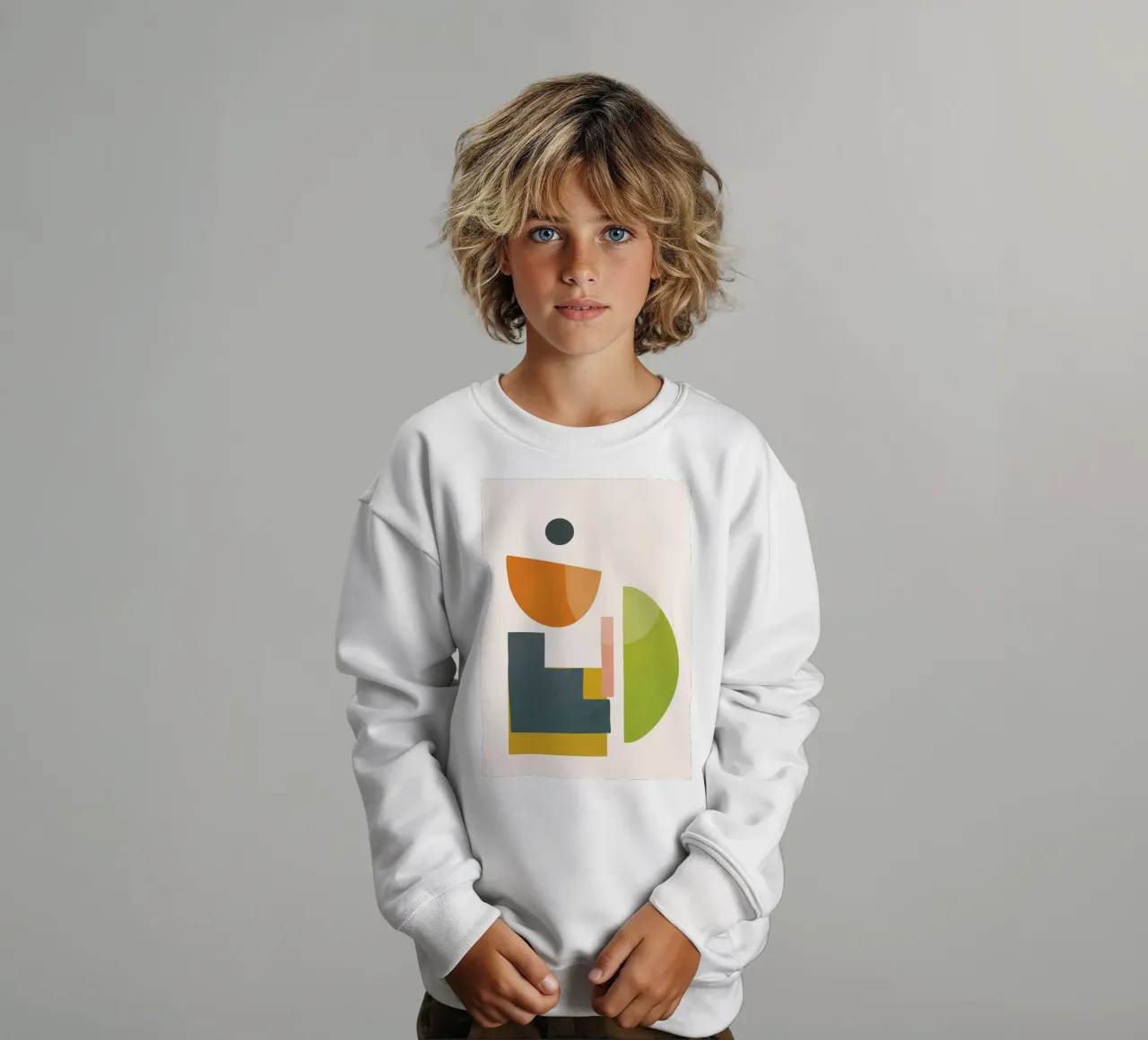 Playful Geometry 05 felpa bambino da Flow Line
