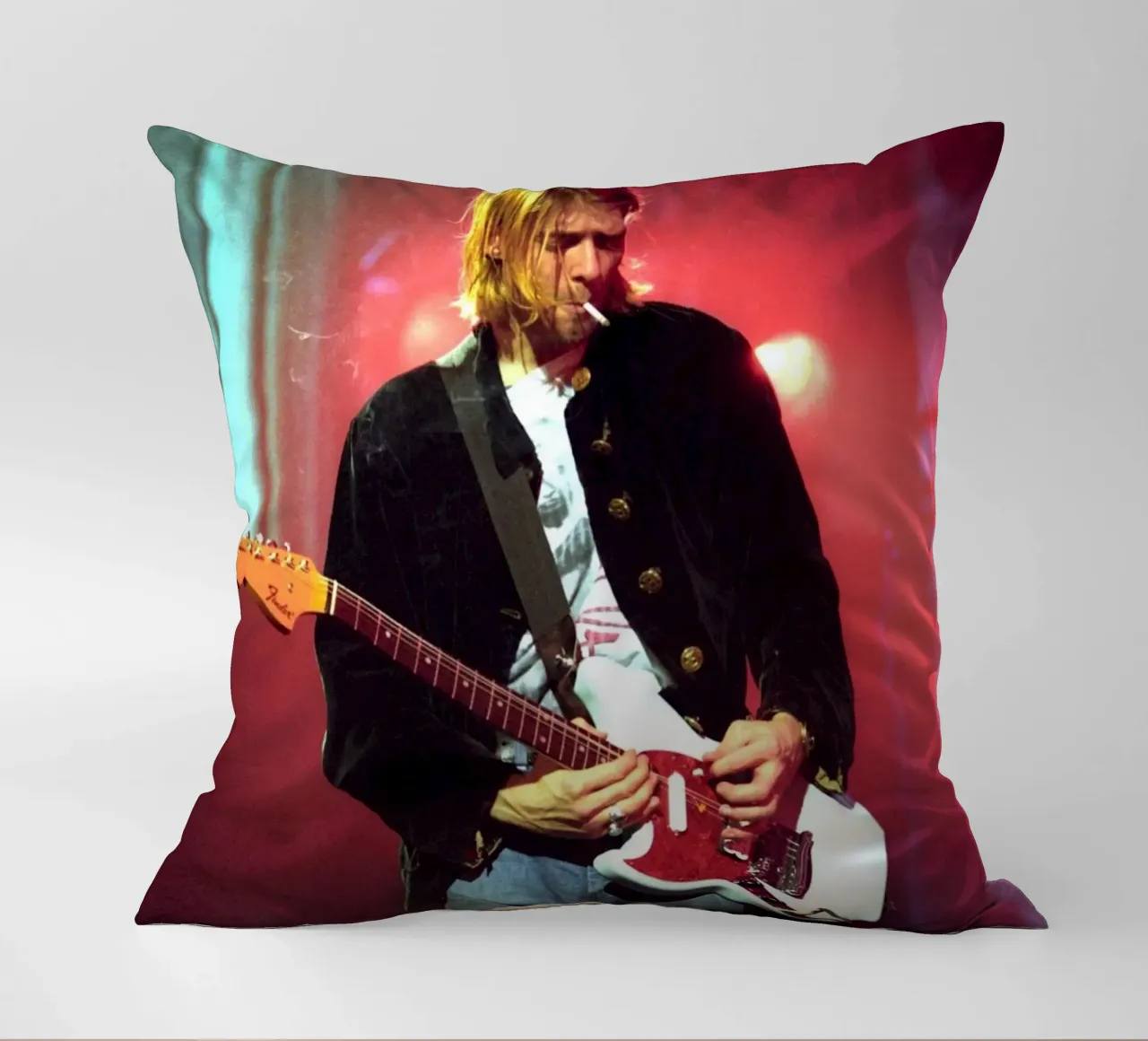 Good Perform Kurt Cobain Poster cuscino da Has Fab