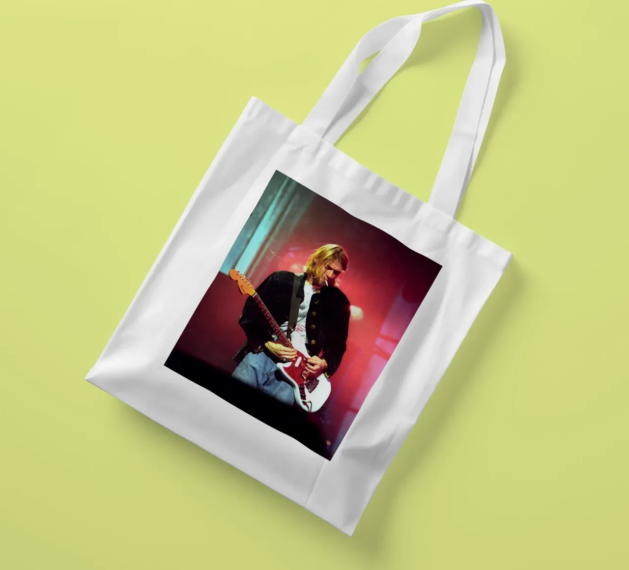 Good Perform Kurt Cobain Poster tote bag by Has Fab