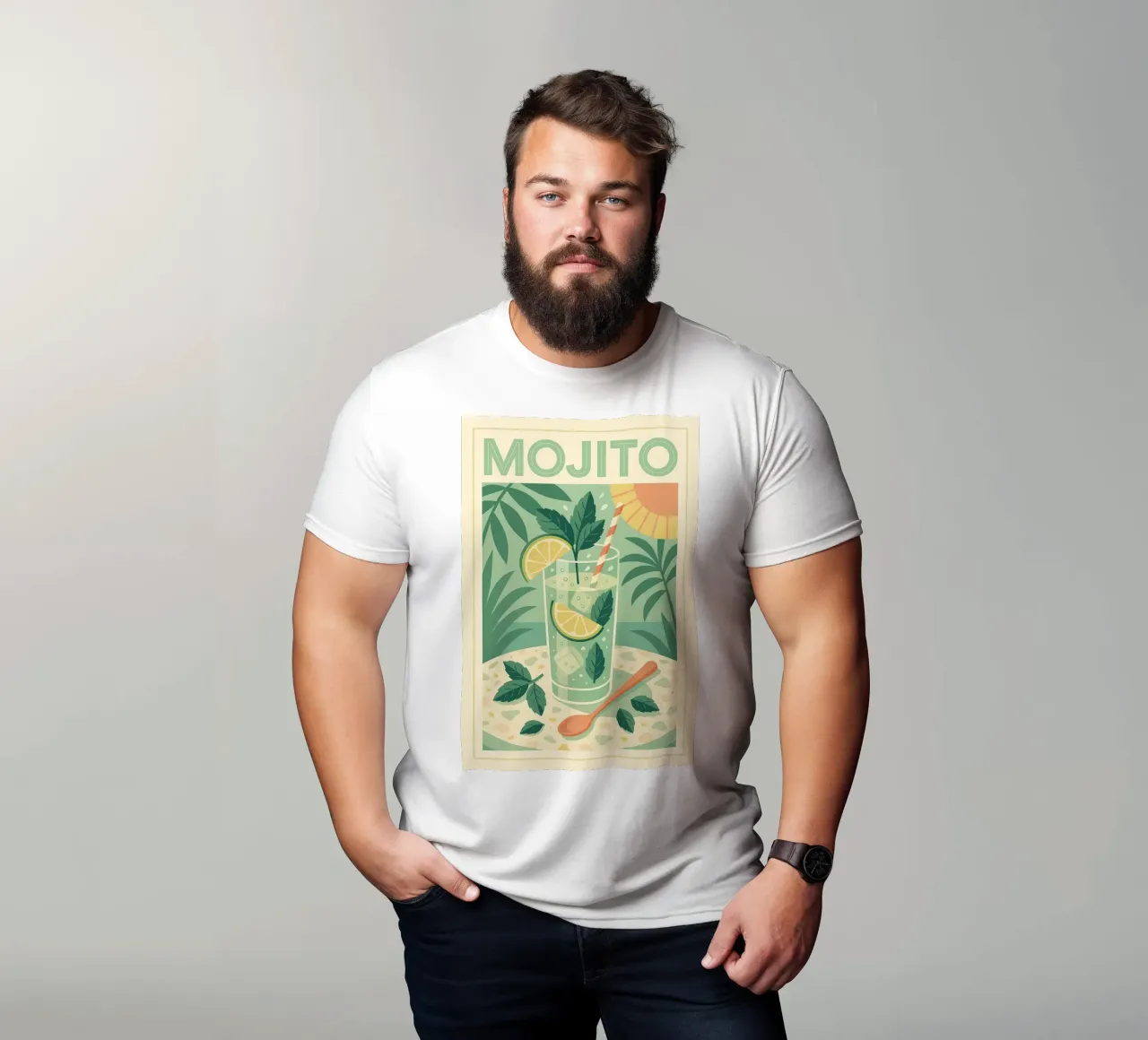 MOJITO - La freschezza cubana sulla parete t-shirt da Boissons - Affiches & posters - Retro