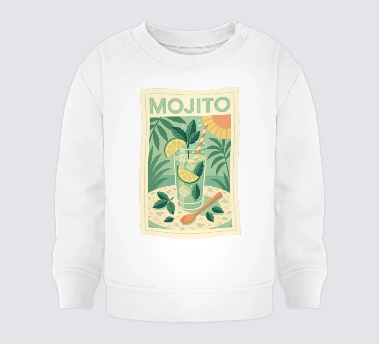 MOJITO - La freschezza cubana sulla parete felpa neonato da Boissons - Affiches & posters - Retro