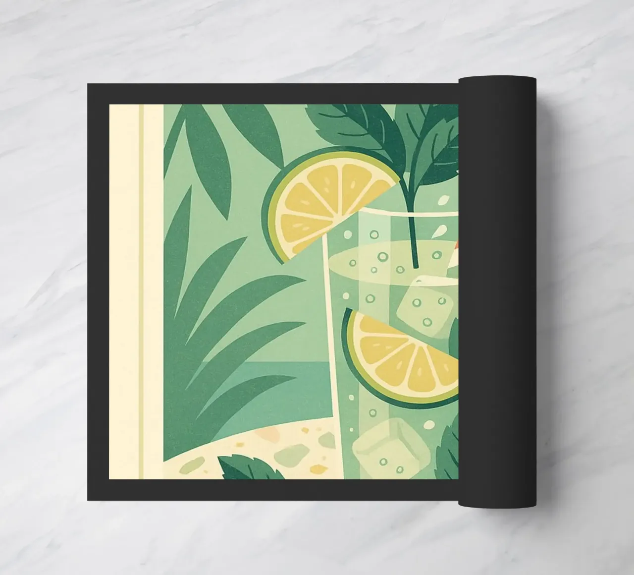 MOJITO - La freschezza cubana sulla parete zerbino da Boissons - Affiches & posters - Retro