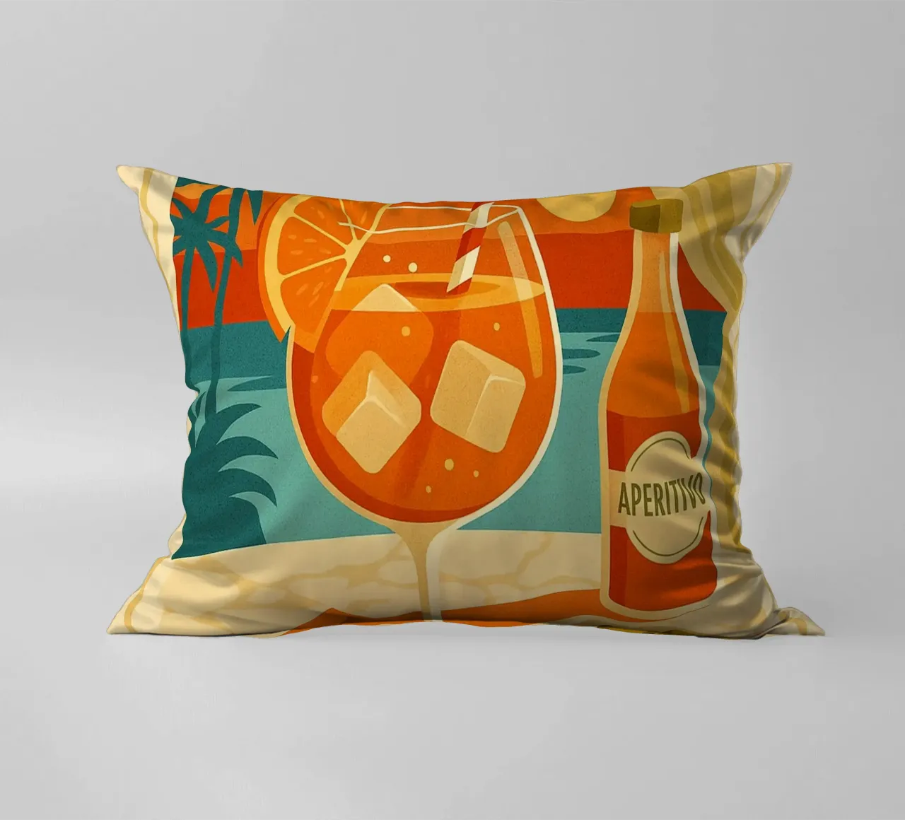 SPRITZ - Tramonto in un bicchiere cuscino da Boissons - Affiches & posters - Retro