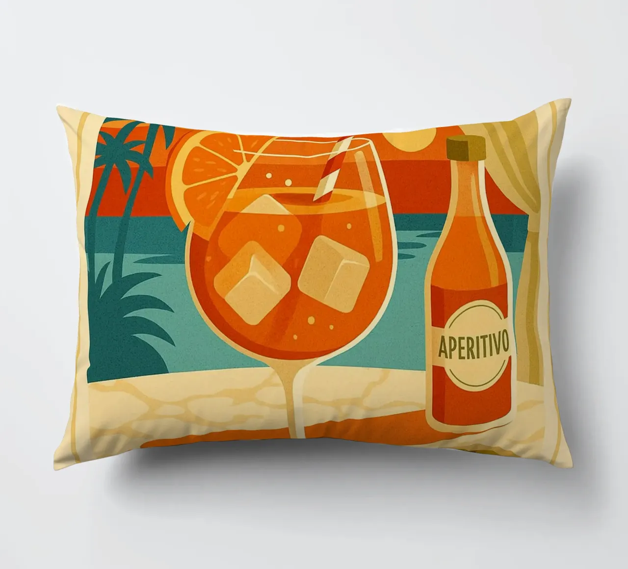 SPRITZ - Tramonto in un bicchiere cuscino da Boissons - Affiches & posters - Retro
