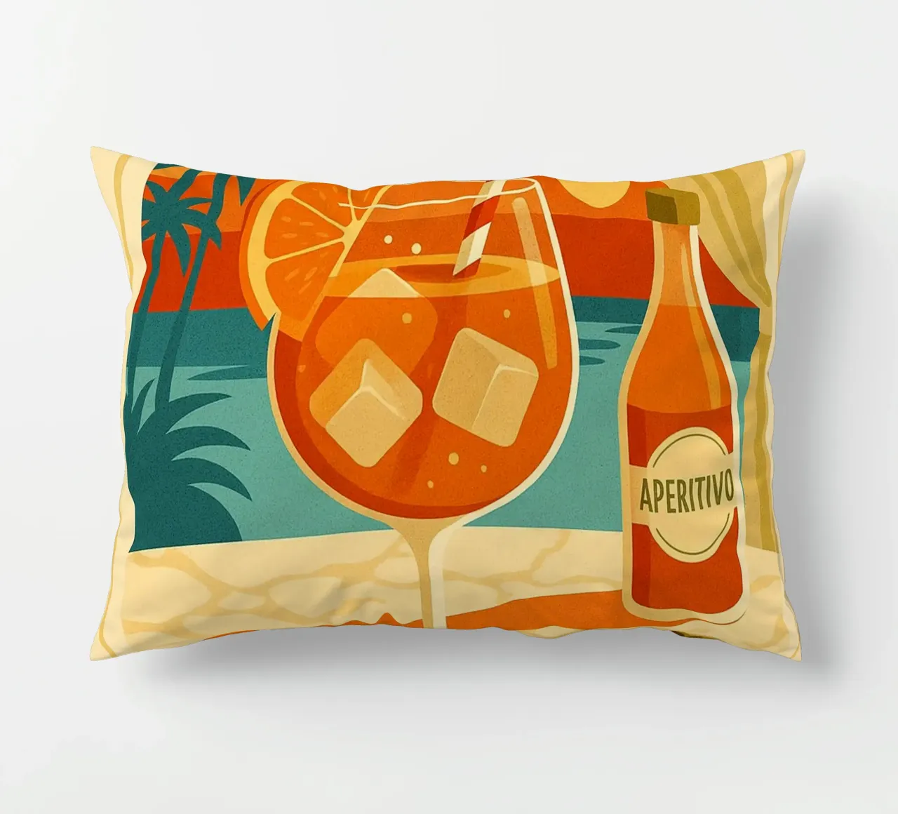 SPRITZ - Tramonto in un bicchiere cuscino da Boissons - Affiches & posters - Retro