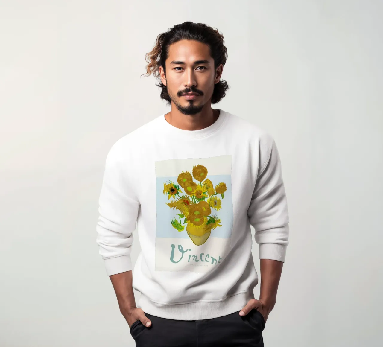 Signed, Vincent – Sunflowers felpa da Vintage by JUNIQE