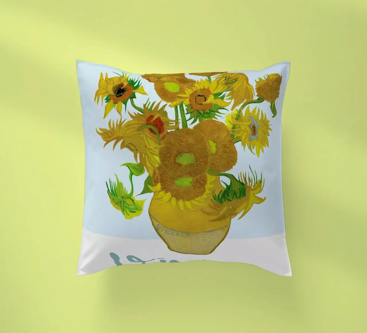 Signed, Vincent – Sunflowers cuscino da Vintage by JUNIQE