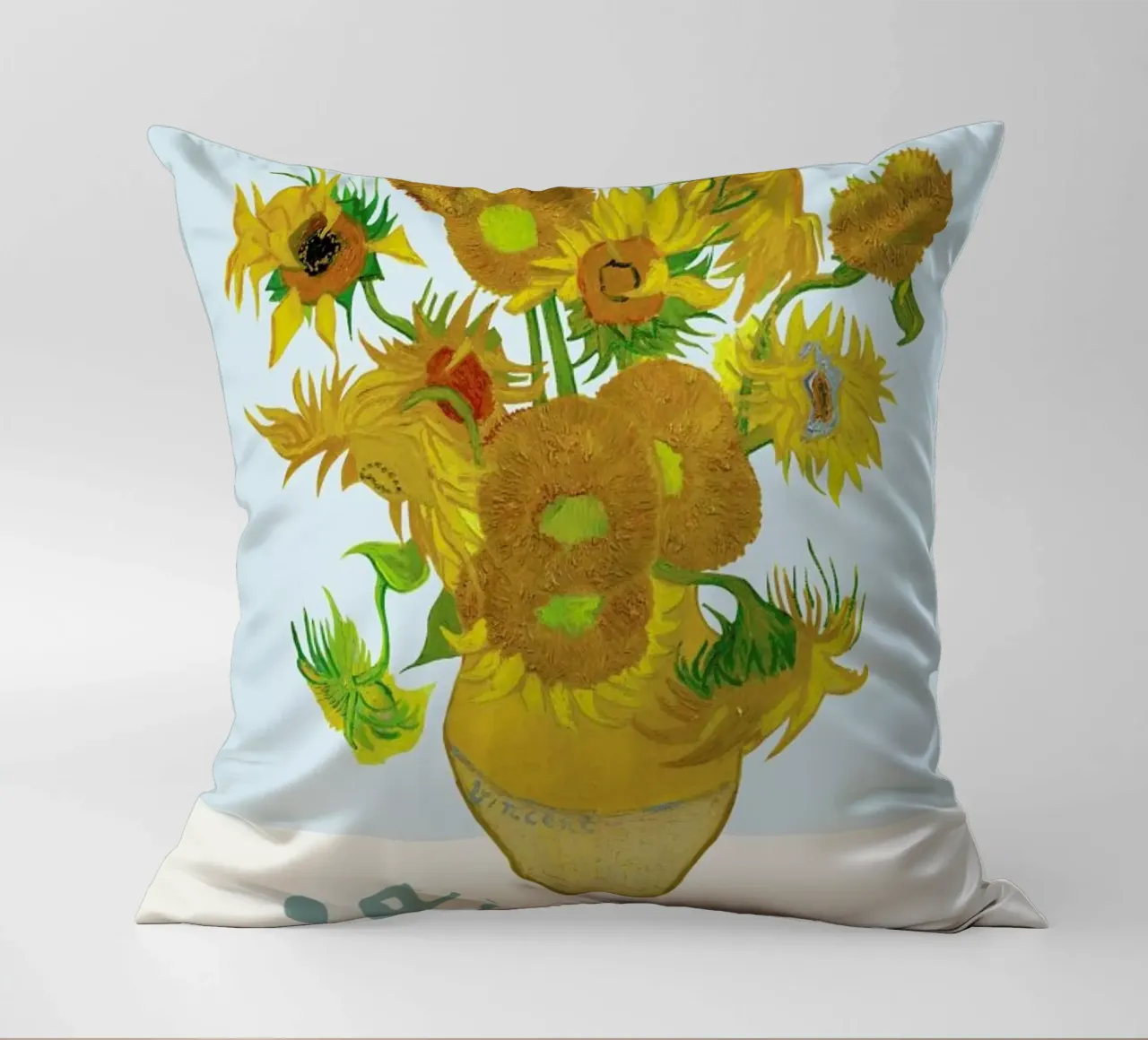 Signed, Vincent – Sunflowers cuscino da Vintage by JUNIQE