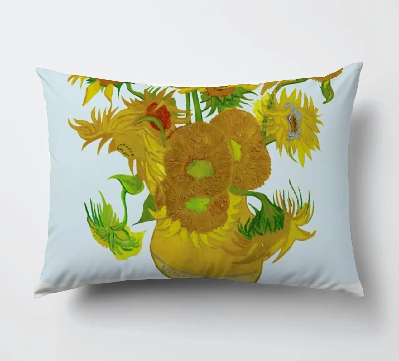 Signed, Vincent – Sunflowers cuscino da Vintage by JUNIQE