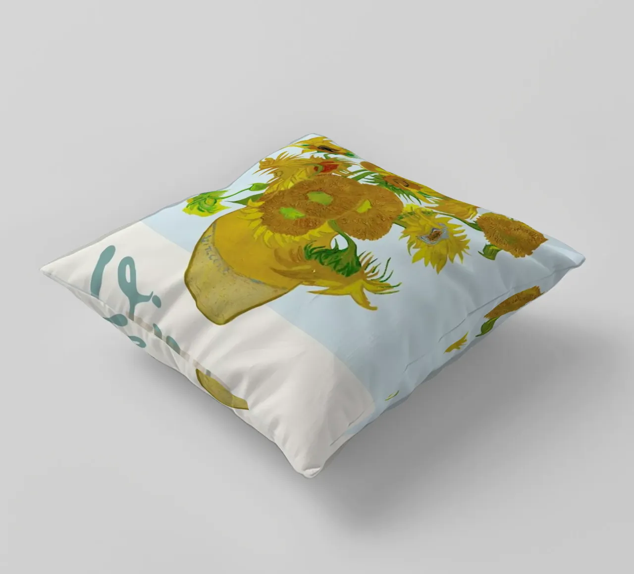 Signed, Vincent – Sunflowers cuscino da Vintage by JUNIQE