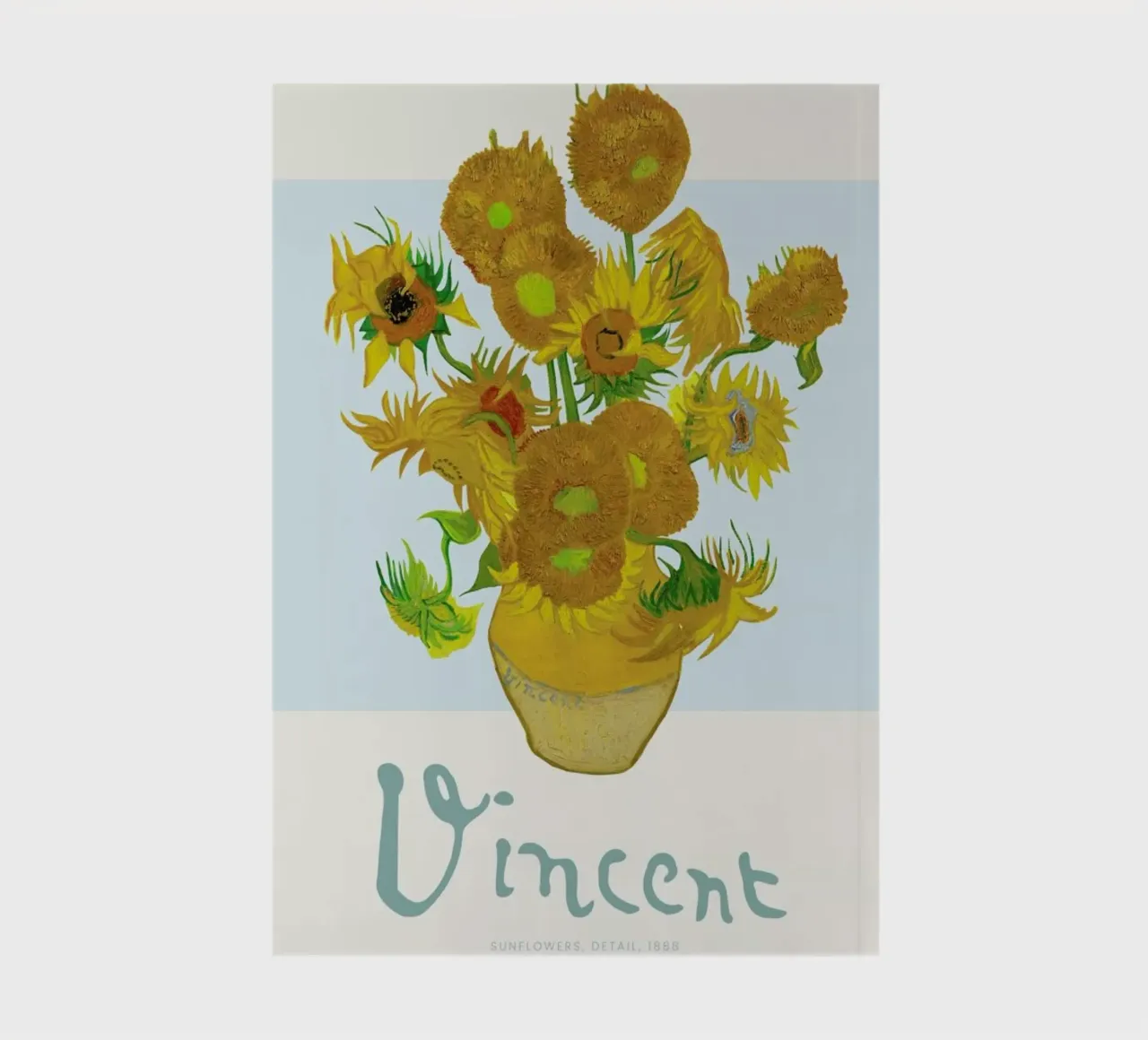 Signed, Vincent – Sunflowers notebook by Vintage by JUNIQE