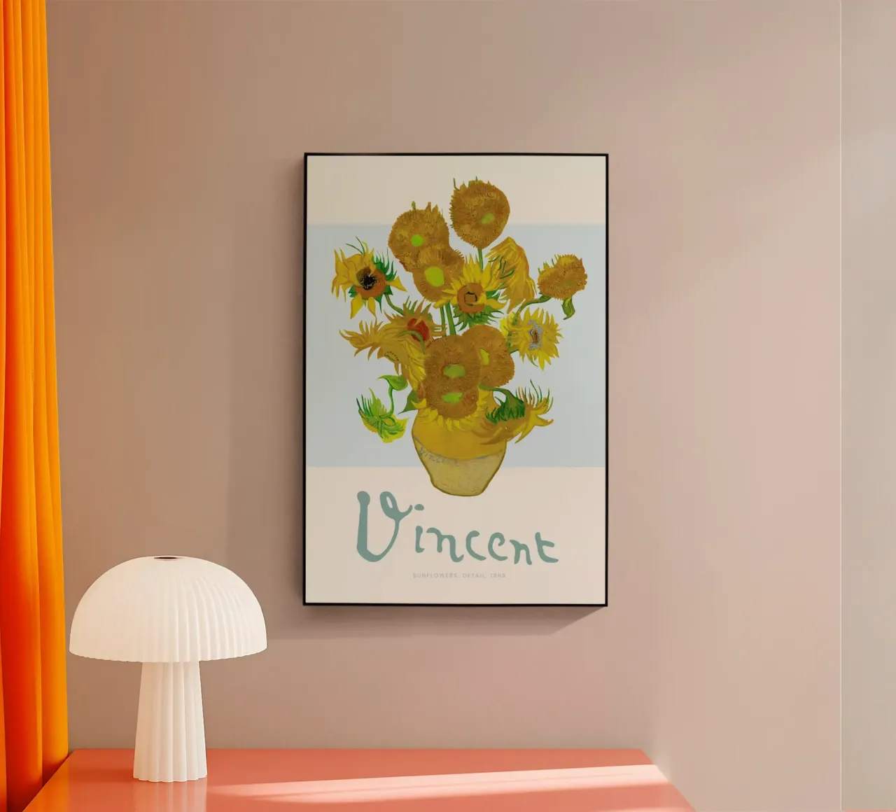 Signed, Vincent – Sunflowers plexiglass da Vintage by JUNIQE