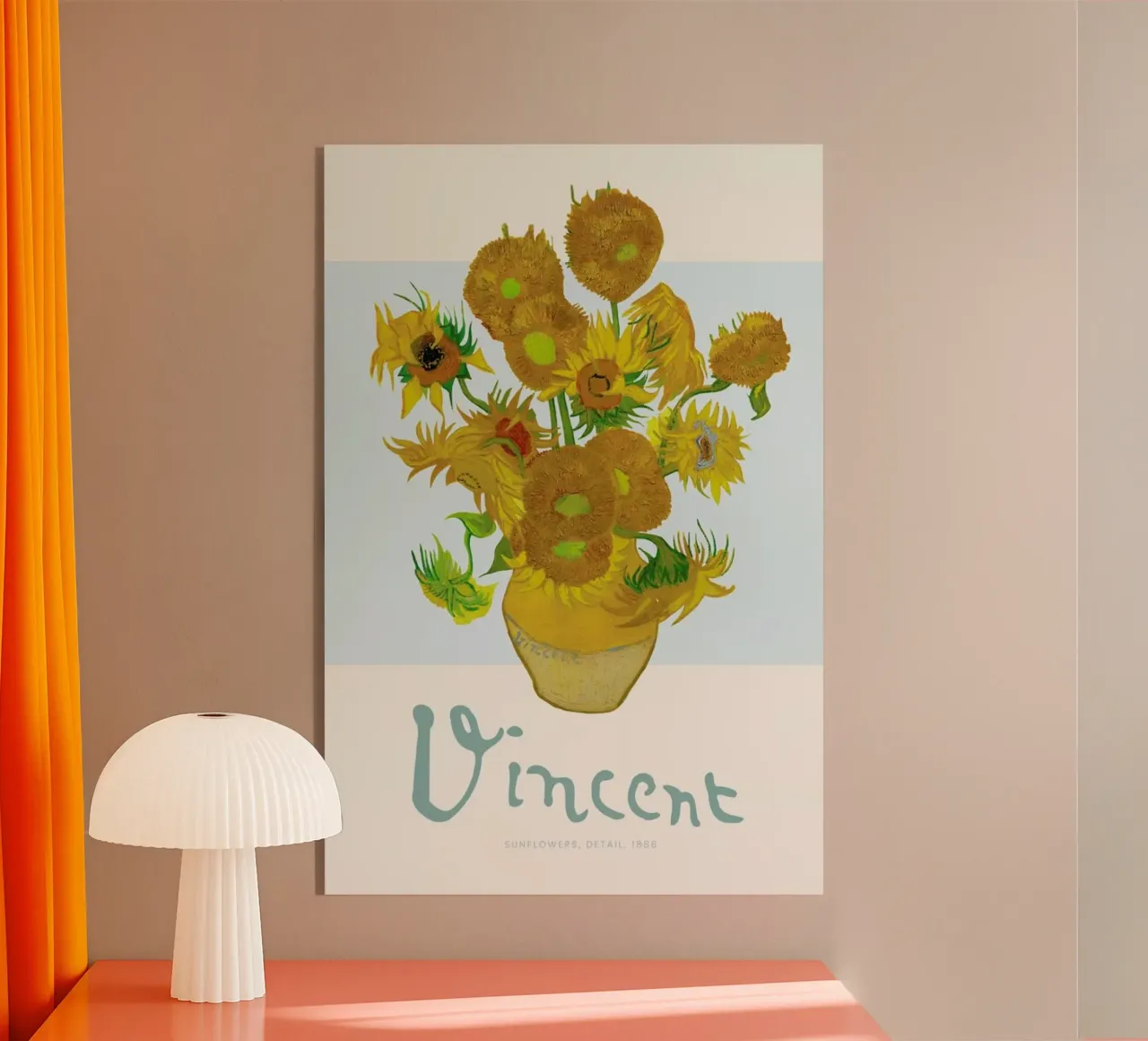 Signed, Vincent – Sunflowers plexiglass da Vintage by JUNIQE