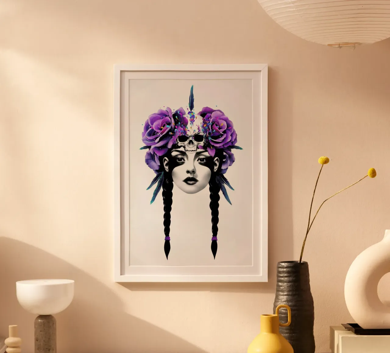 New way warrior poster con telaio in alluminio da Ruben Ireland