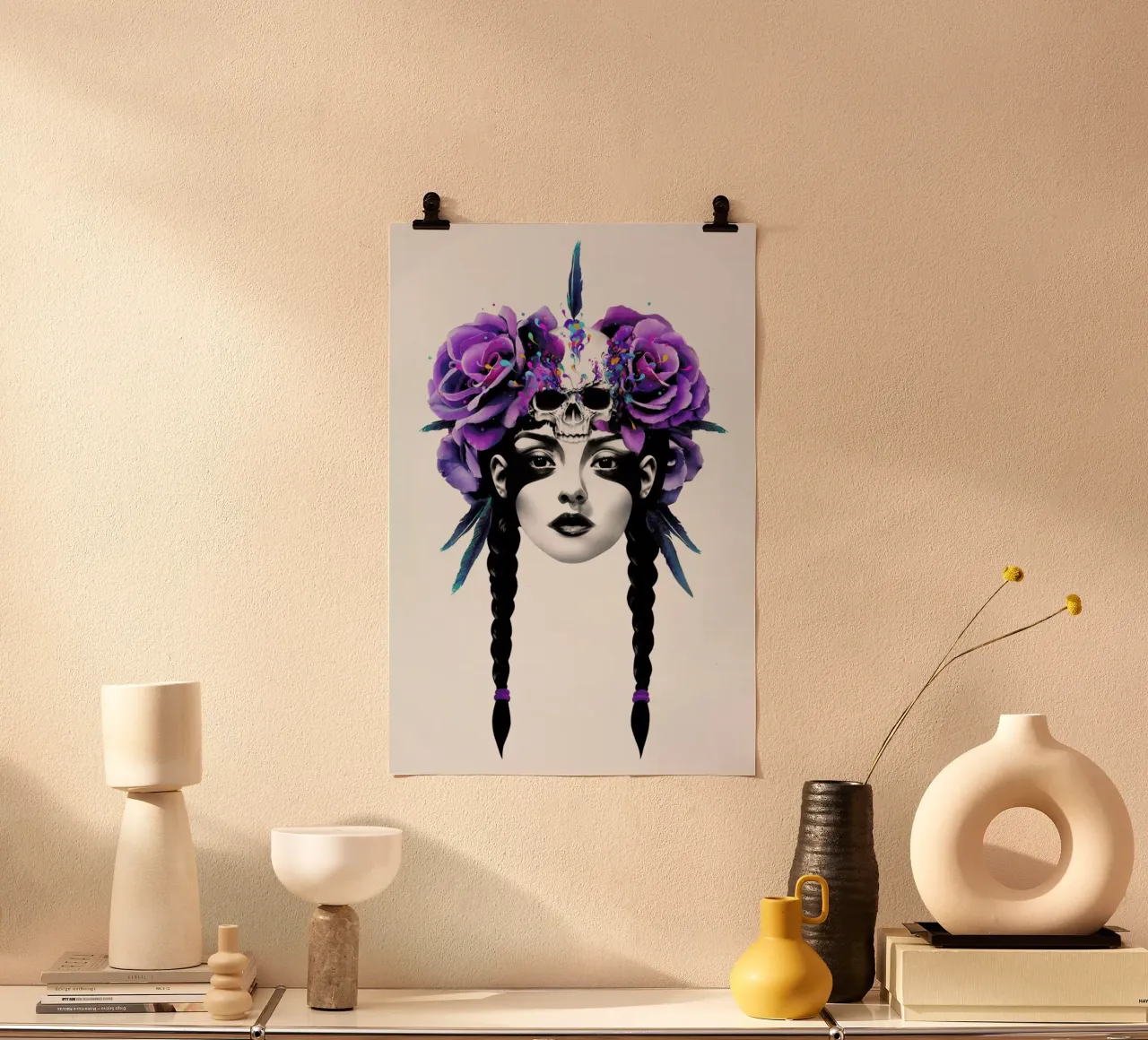 New way warrior poster con telaio in alluminio da Ruben Ireland
