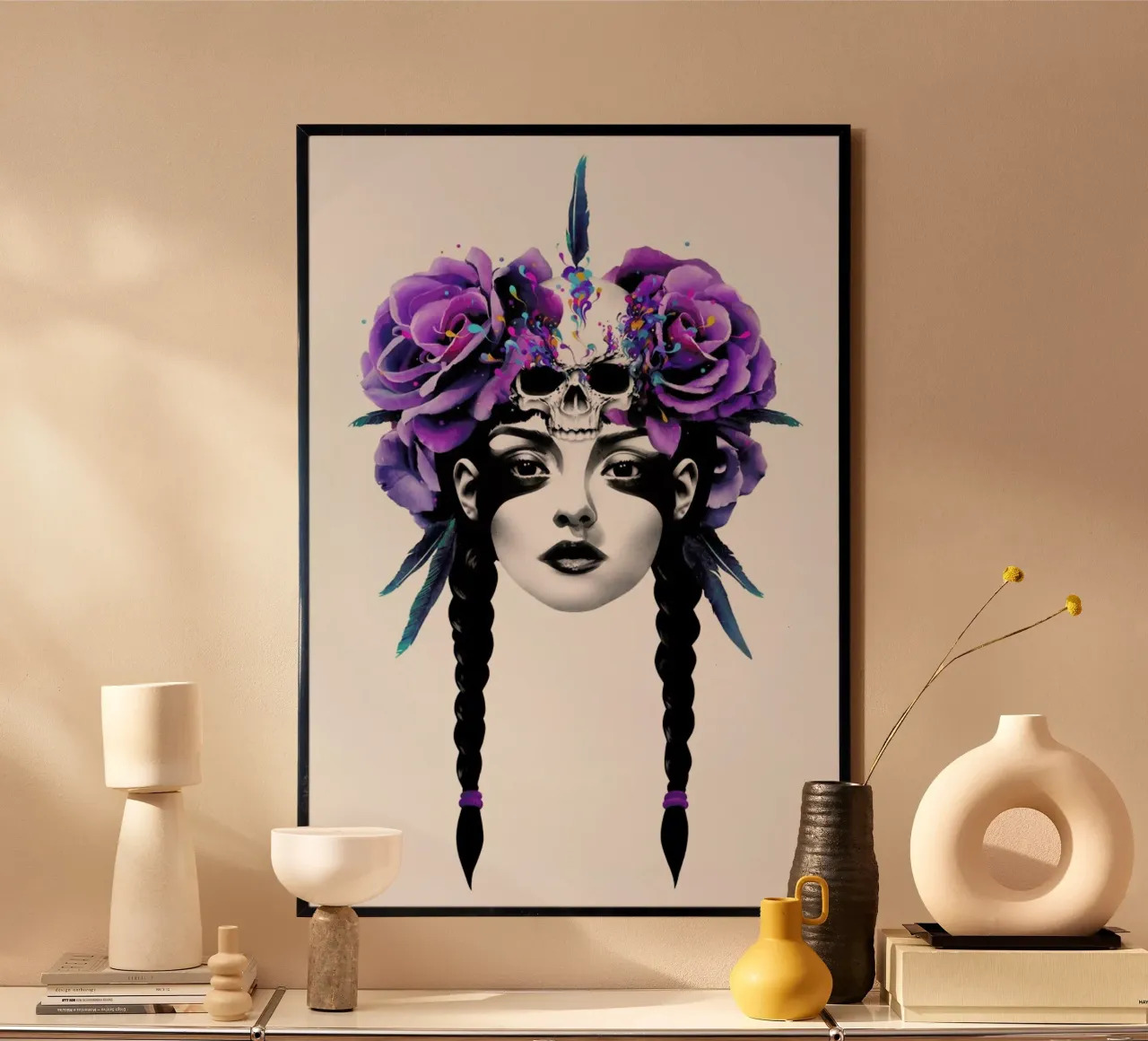 New way warrior poster con telaio in alluminio da Ruben Ireland