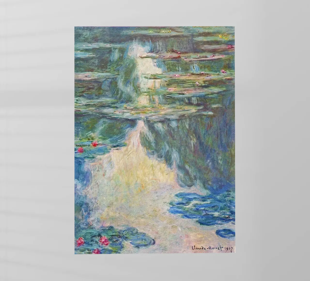 Le ninfee di Claude Monet pellicola backlit da Monet Art Prints