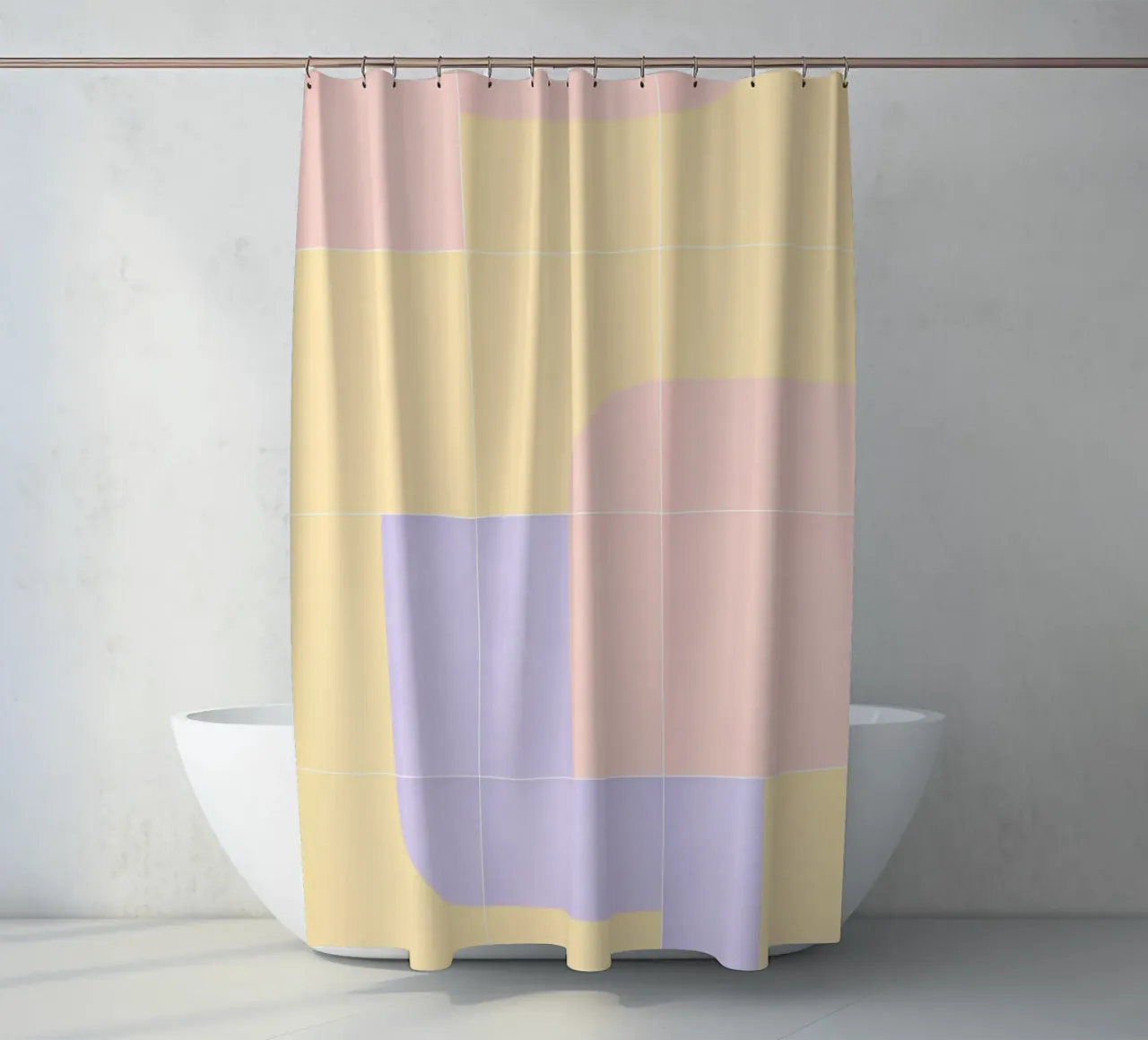 Retro Tiles 16 tenda da doccia da designdn