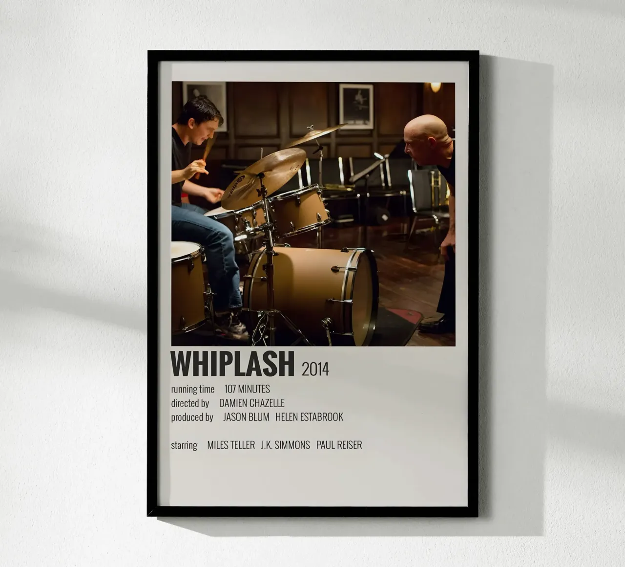 WHIPLASH 2014 poster da MVFminimalist