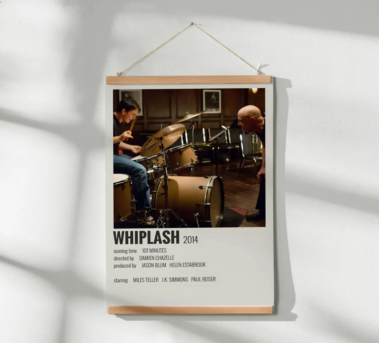 WHIPLASH 2014 poster da MVFminimalist