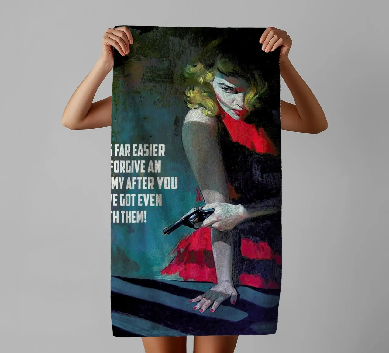 It's Far Easier To Forgive asciugamano da bagno da Gallery Print and Art Limited