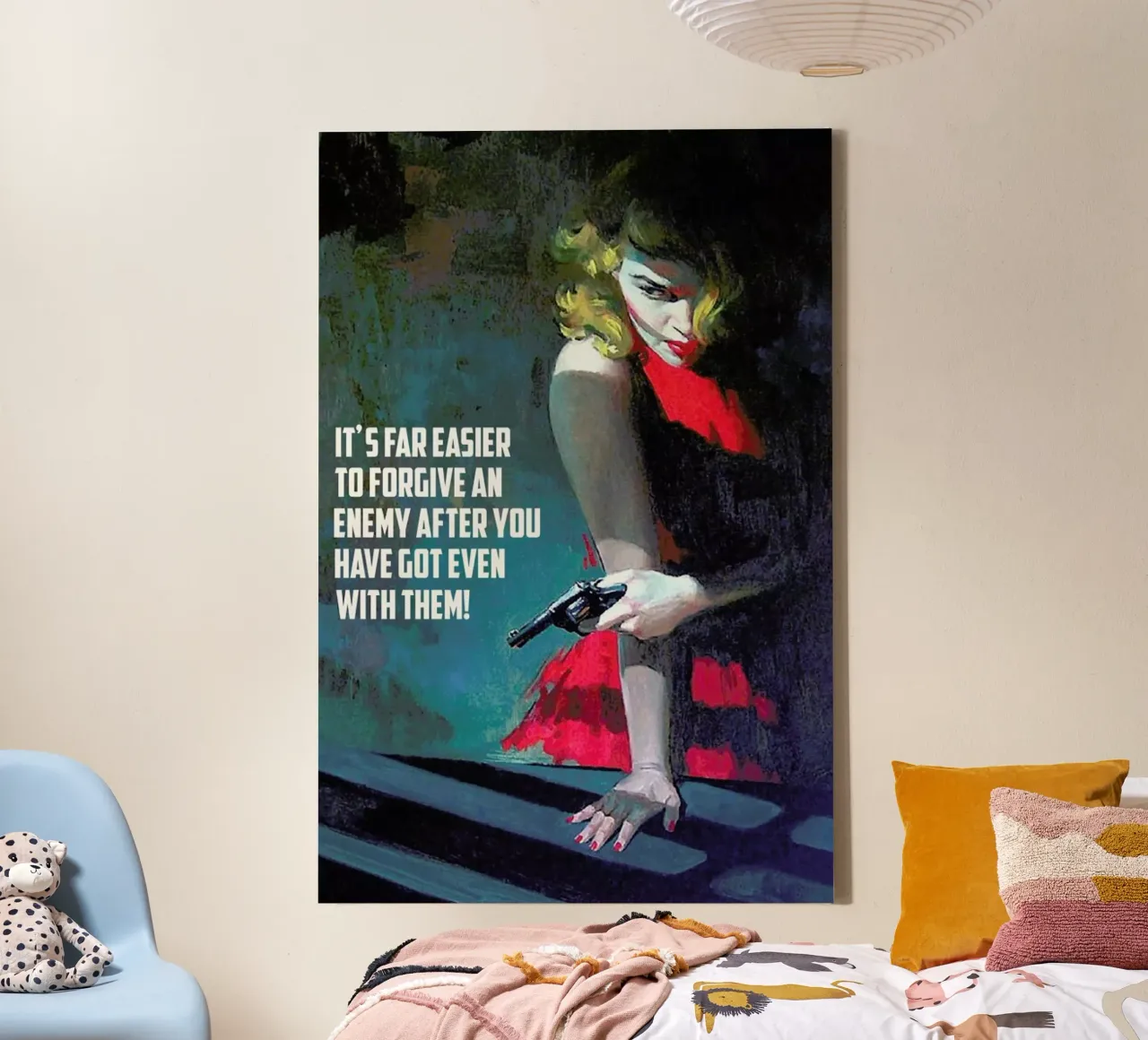 It's Far Easier To Forgive tela con Cornice a cassetta da Gallery Print and Art Limited