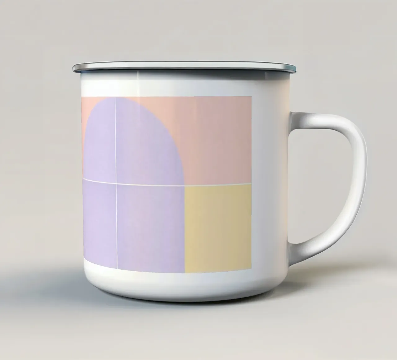 Retro Tiles 18 tazza in smalto da designdn