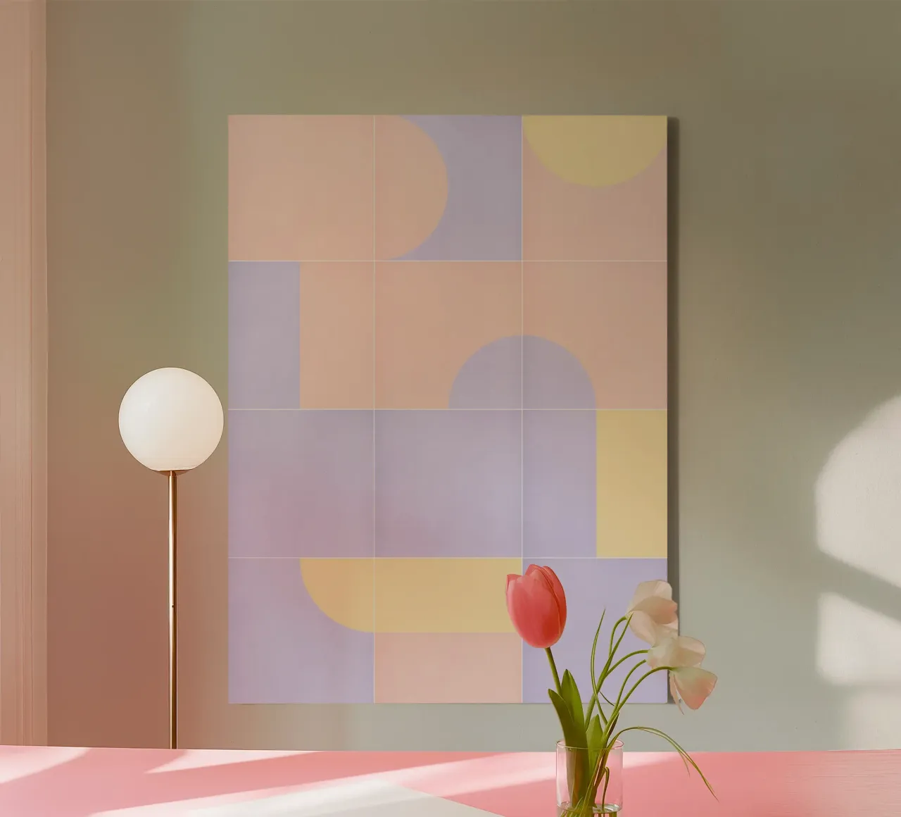 Retro Tiles 18 tela da designdn