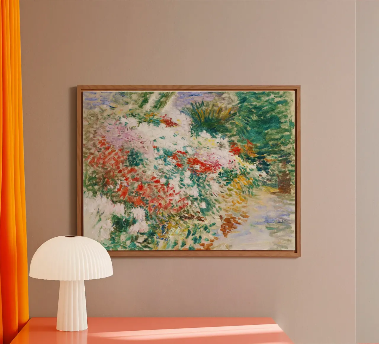 Im Gewächshaus von Dennis Miller Bunker Impressionistische Kunst Alu-Dibond von Venus Art