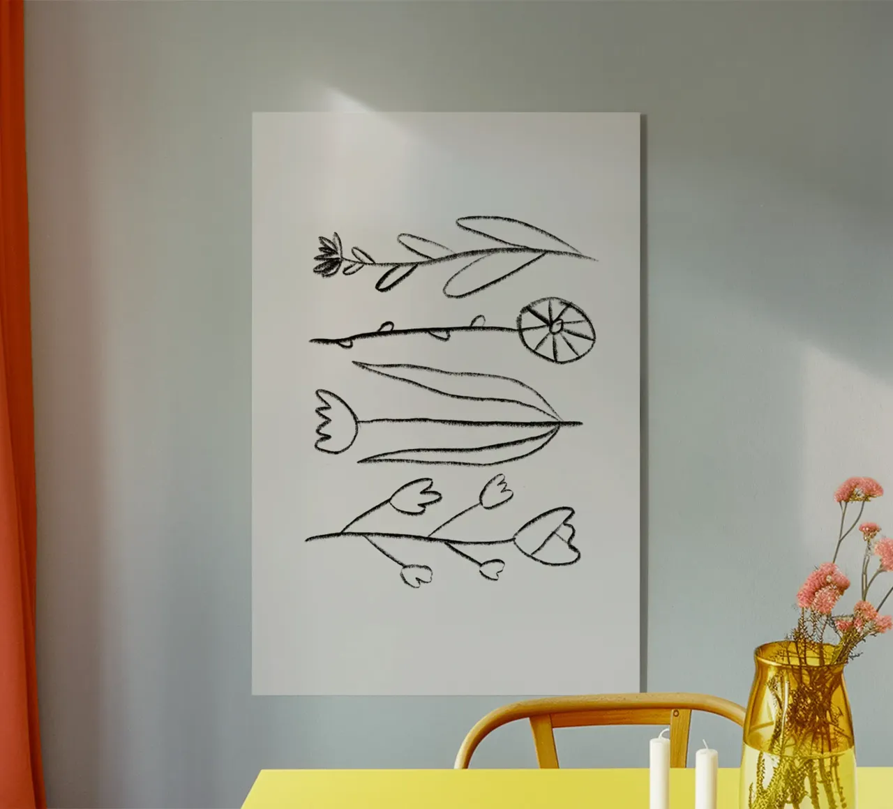 Dried Flowers plexiglass da Pure