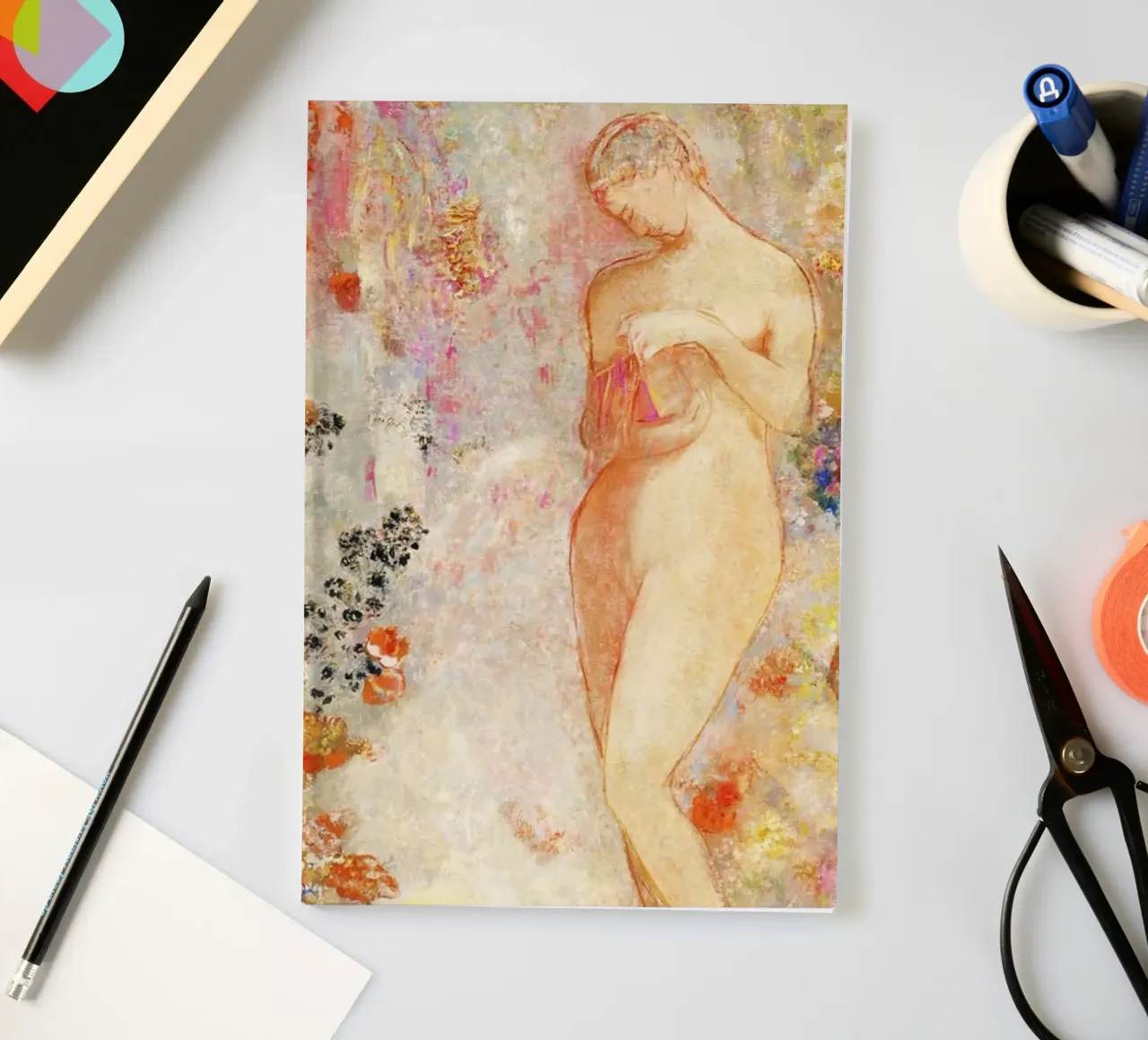"Pandora (1914)" by Odilon Redon notebook by Art History