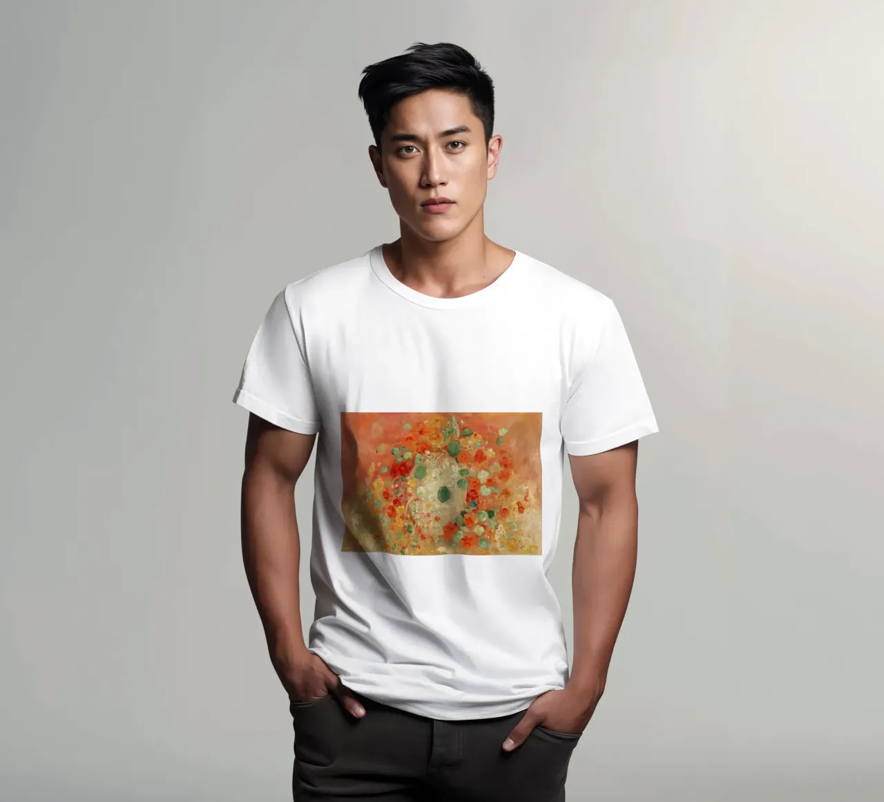 "Nasturzi" (1905) di Odilon Redon t-shirt da Venus Art