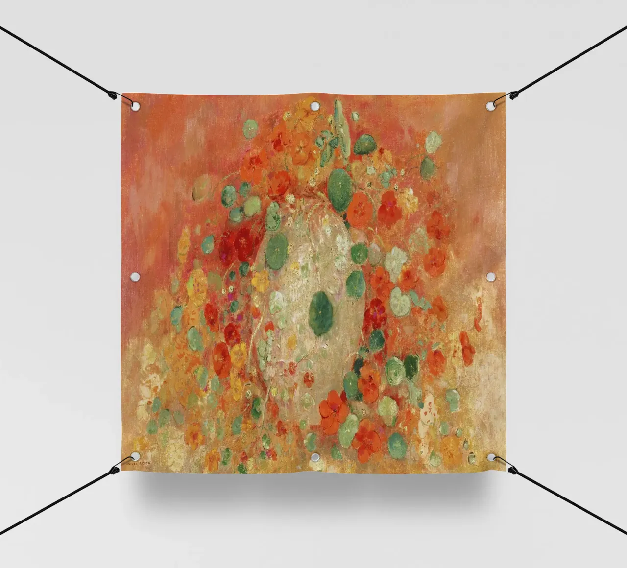 "Nasturzi" (1905) di Odilon Redon telo in pvc da Venus Art